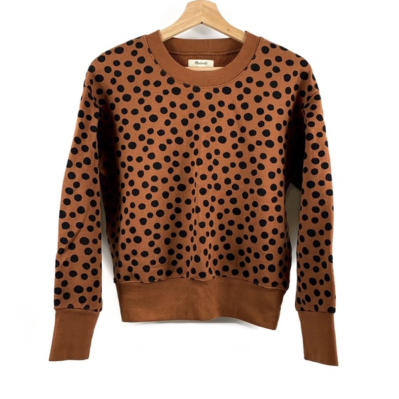 ❌SOLD❌ Madewell Leopard Dot Sweatshirt - Picture 3 of 4